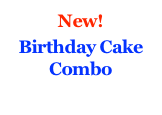 New! &#10;Birthday Cake Combo&#10;